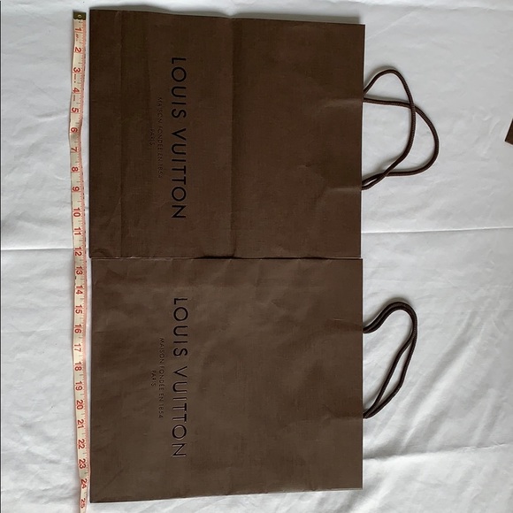 Louis Vuitton brown paper shopper shipping bag - Picture 3 of 7